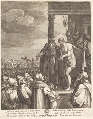 Ecce Homo, by Jacques Callot, ink, 1613