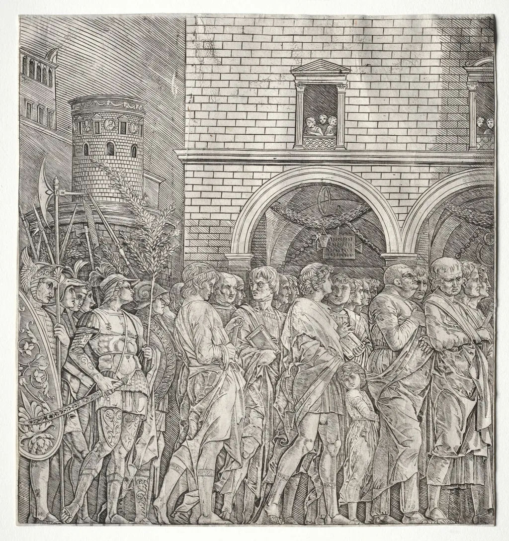 The Triumphs of Caesar:  The Senators, by Andrea Mantegna, 1404