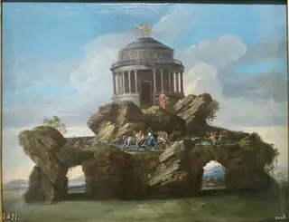 The Education of Achilles, by Sebastiano Conca, oil, 1727
