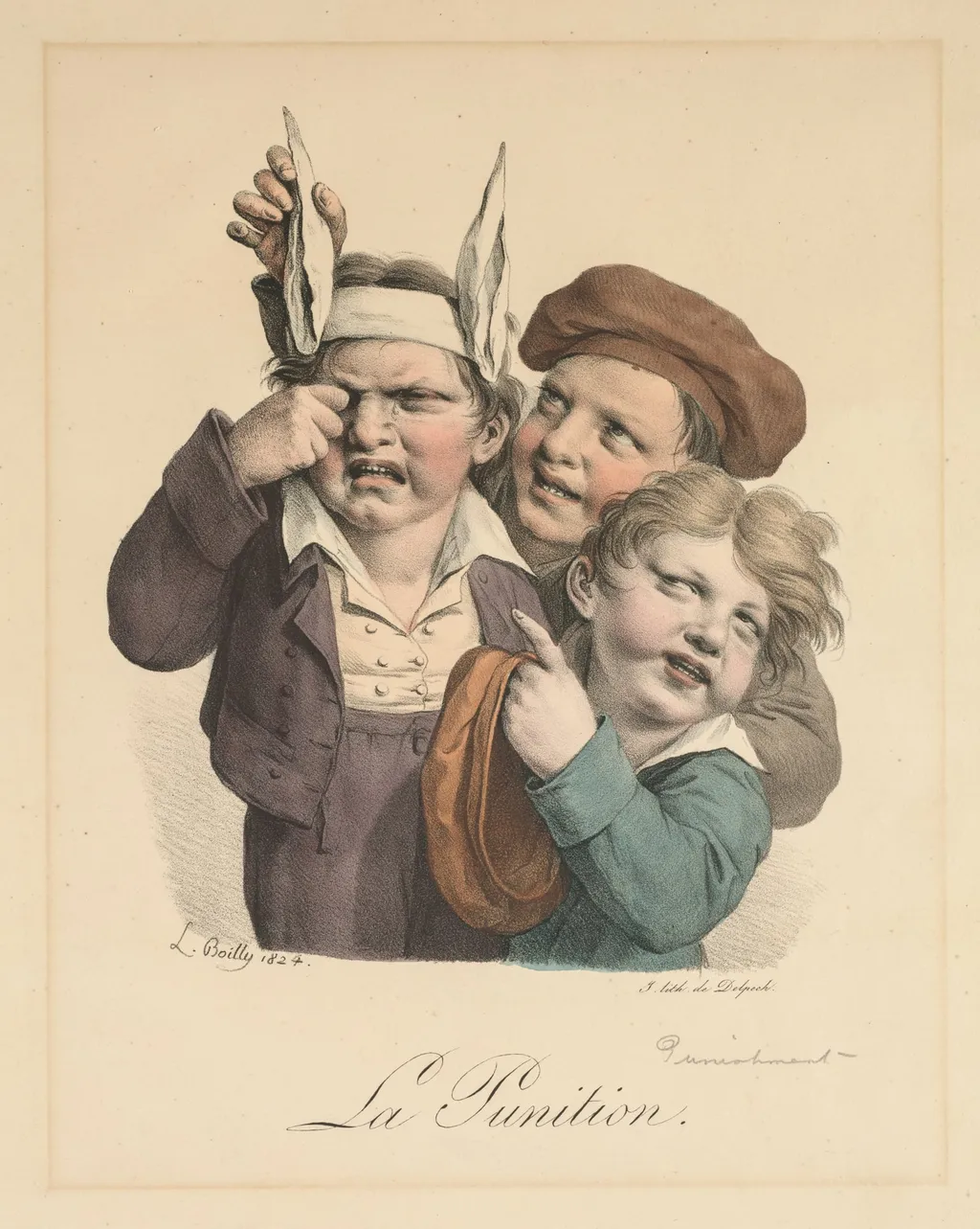Punishment, by Louis-Léopold Boilly, 1821