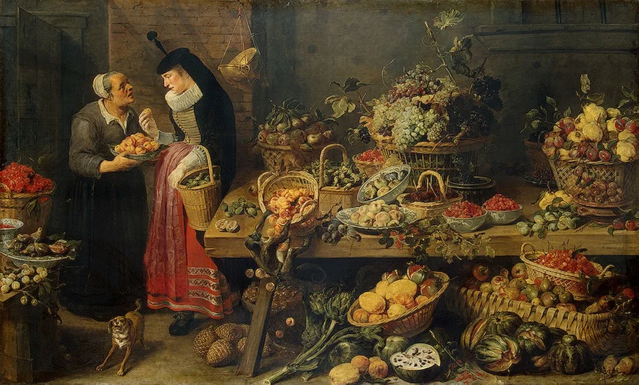 The Fruit Shop, detail