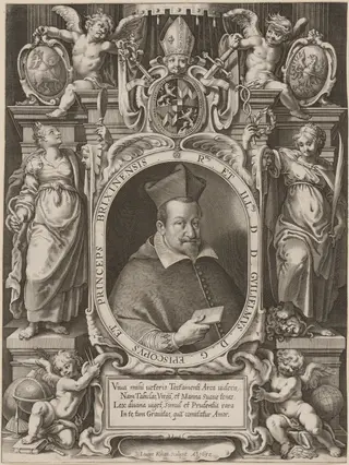 William von Welsberg, Archbishop of Brixen, by Lucas Kilian, ink, 1632