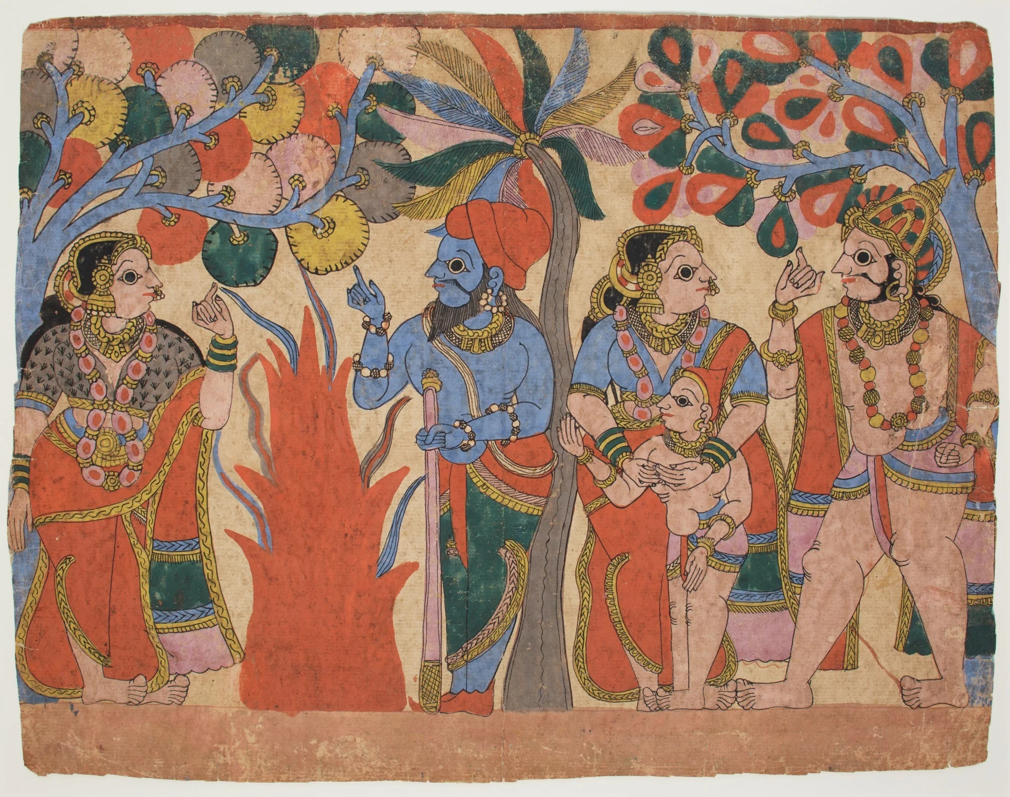 Scene from the Ramayana, detail