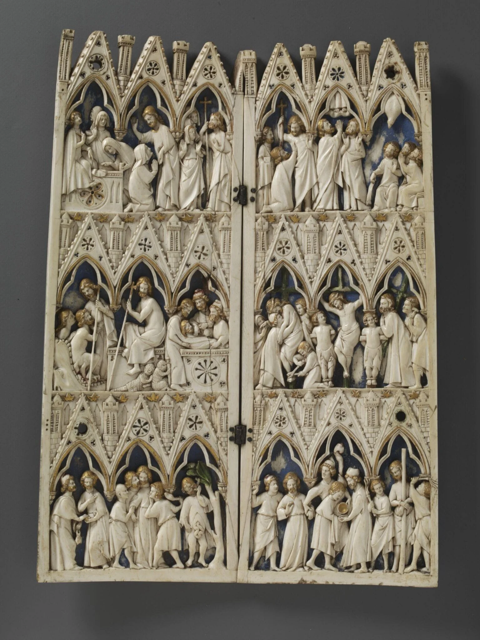 The Soissons Diptych, detail