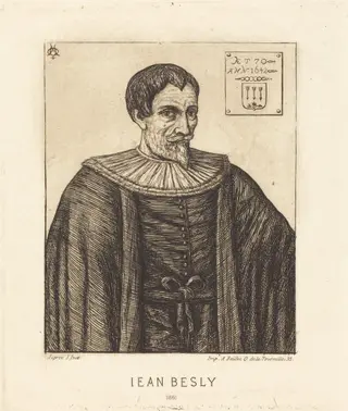 Jean Besly, by Charles Meryon, ink, 1861