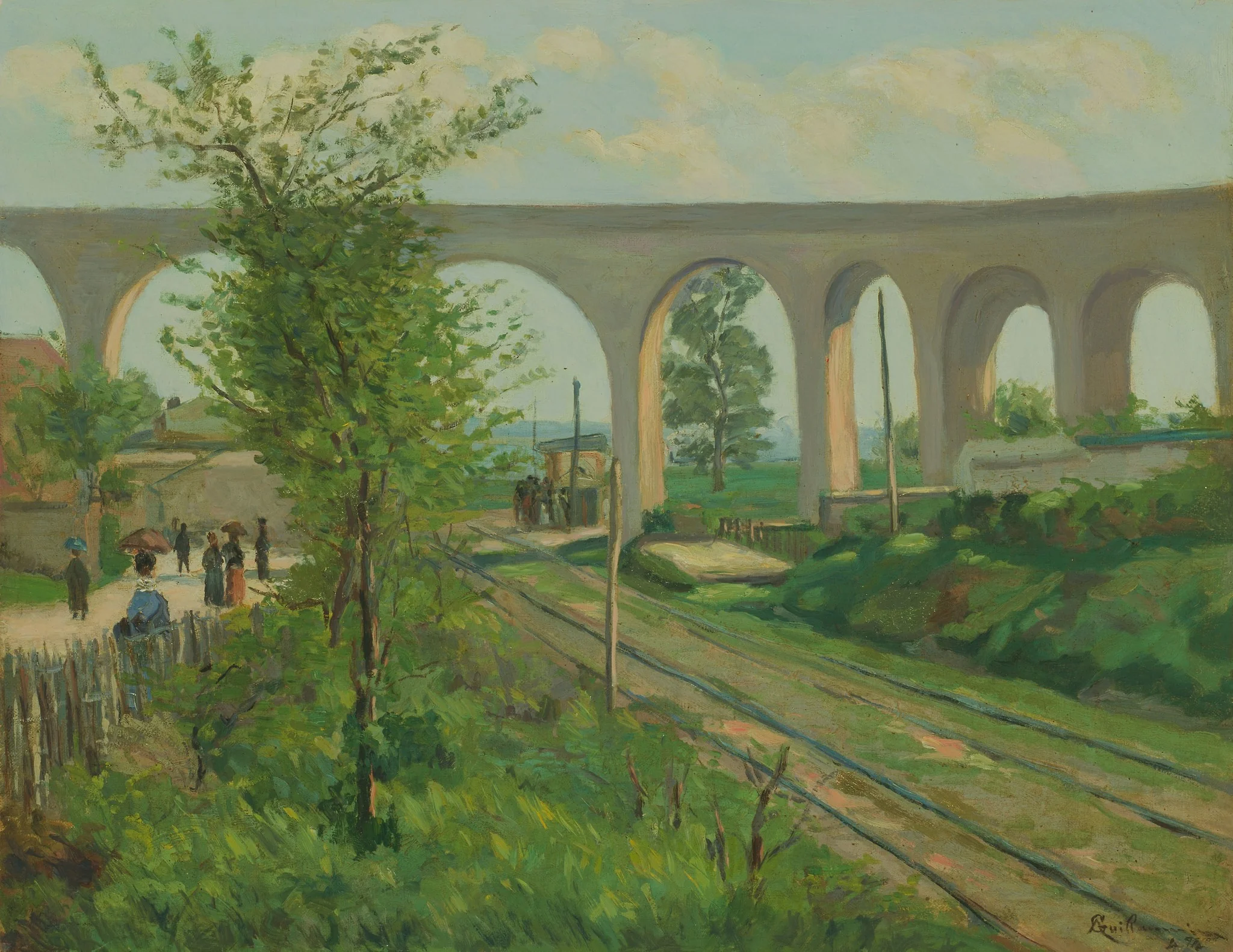 The Arcueil Aqueduct at Sceaux Railroad Crossing, detail