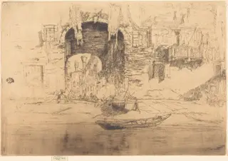 San Biagio, by James McNeill Whistler, ink, 1880