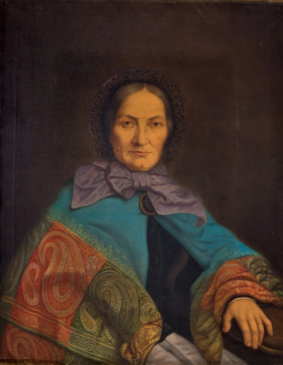 Portret de bătrână, detail