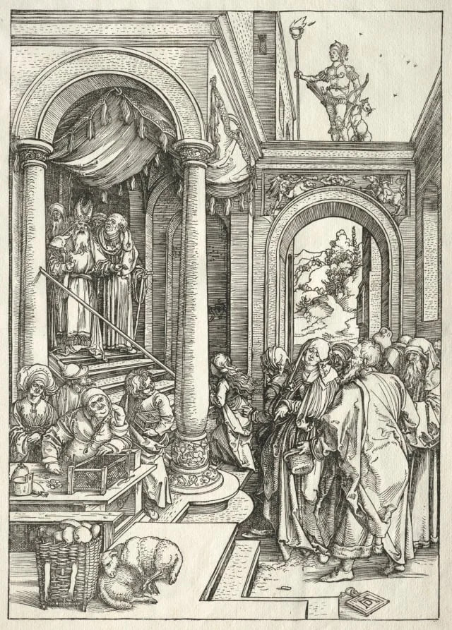 Life of the Virgin: Presentation of the Young Virgin in the Temple, detail