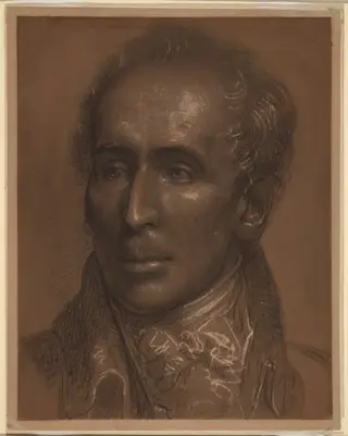 Dr. John Warren, by Rembrandt Peale, chalk, 1806