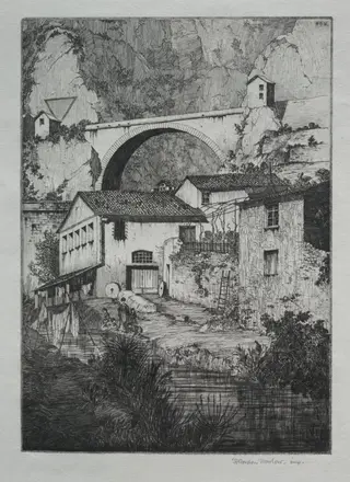 Pont St. Louis, Manton, by Herbert Gordon Warlow, 1923