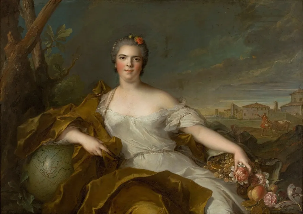 Princess Louise-Élisabeth of France - The Earth, by Jean-Marc Nattier, oil, 1750