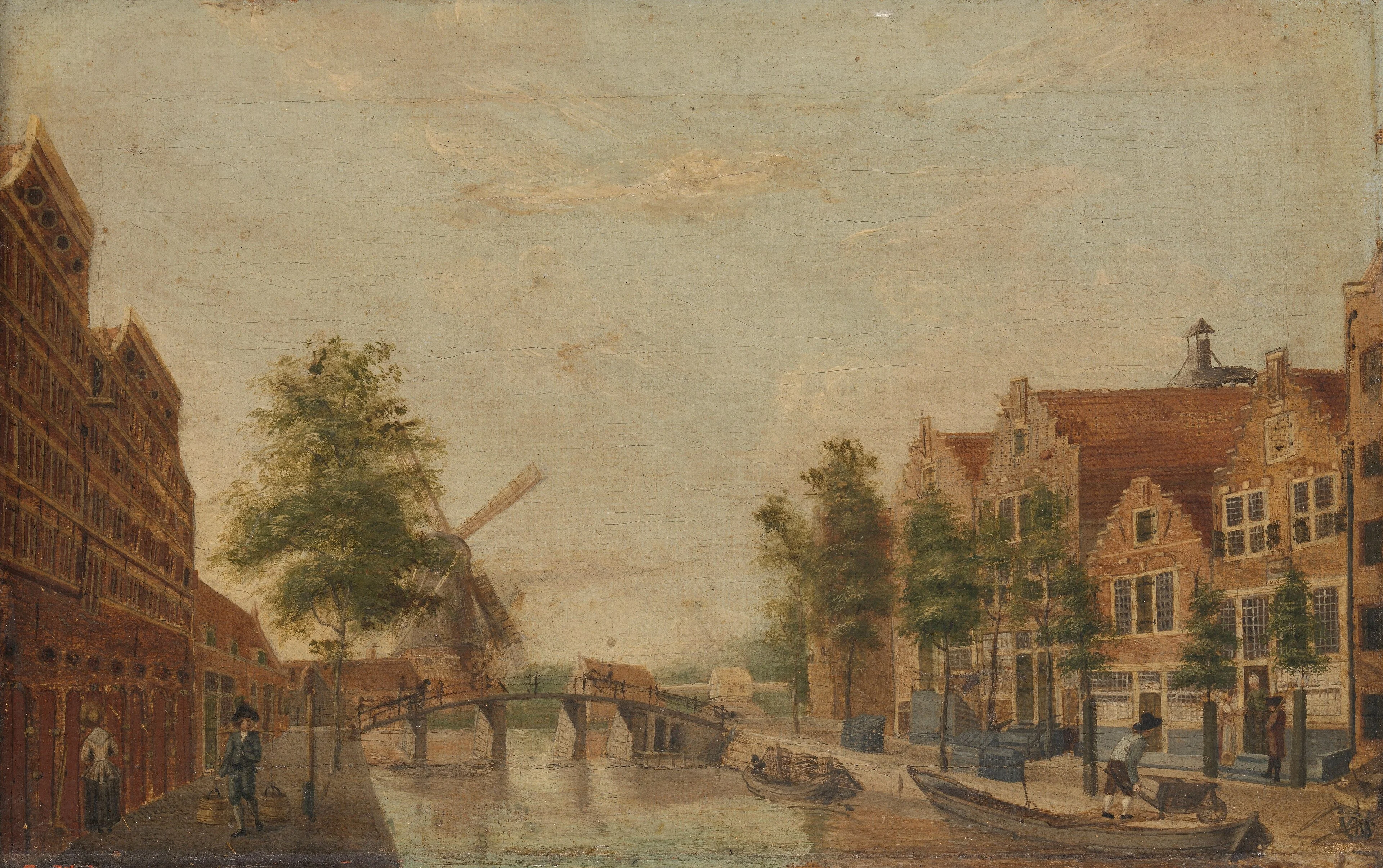 The Brouwersgracht in Amsterdam, detail
