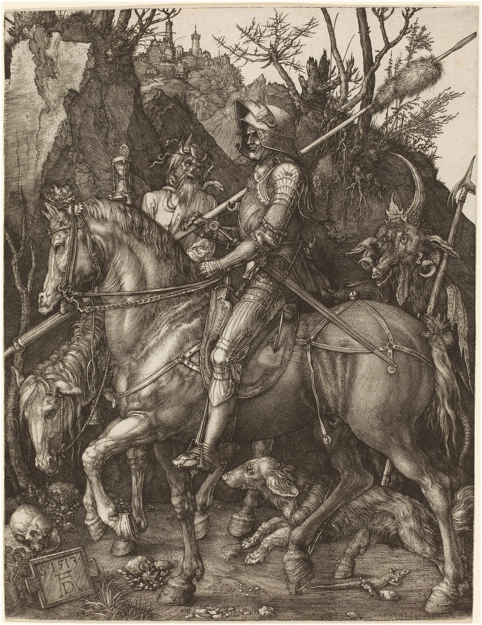 Knight, Death and Devil, detail