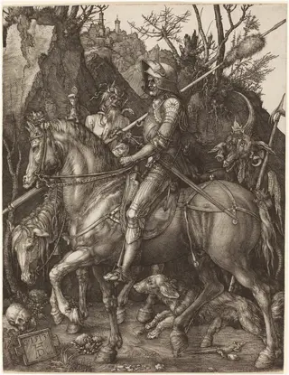 Knight, Death and Devil, by Albrecht Dürer, ink, 1513