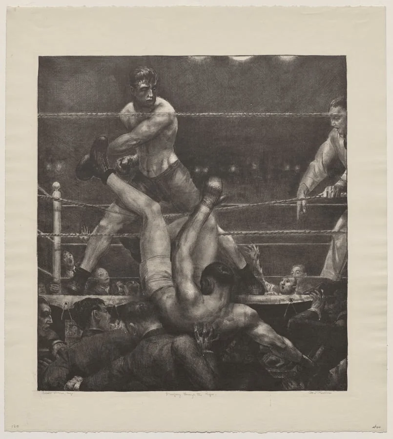 Dempsey Through the Ropes, detail