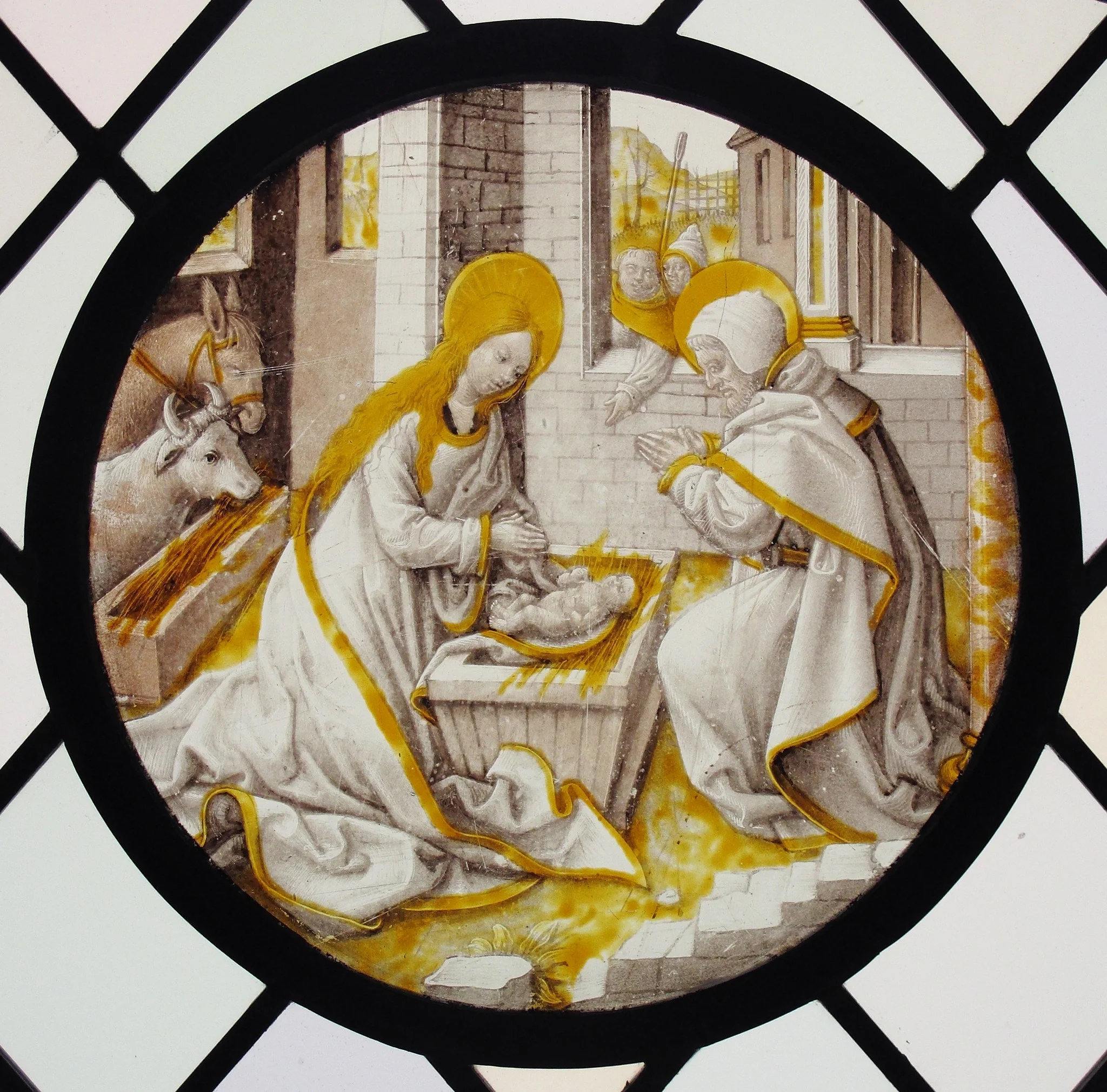 Roundel with the Nativity, detail