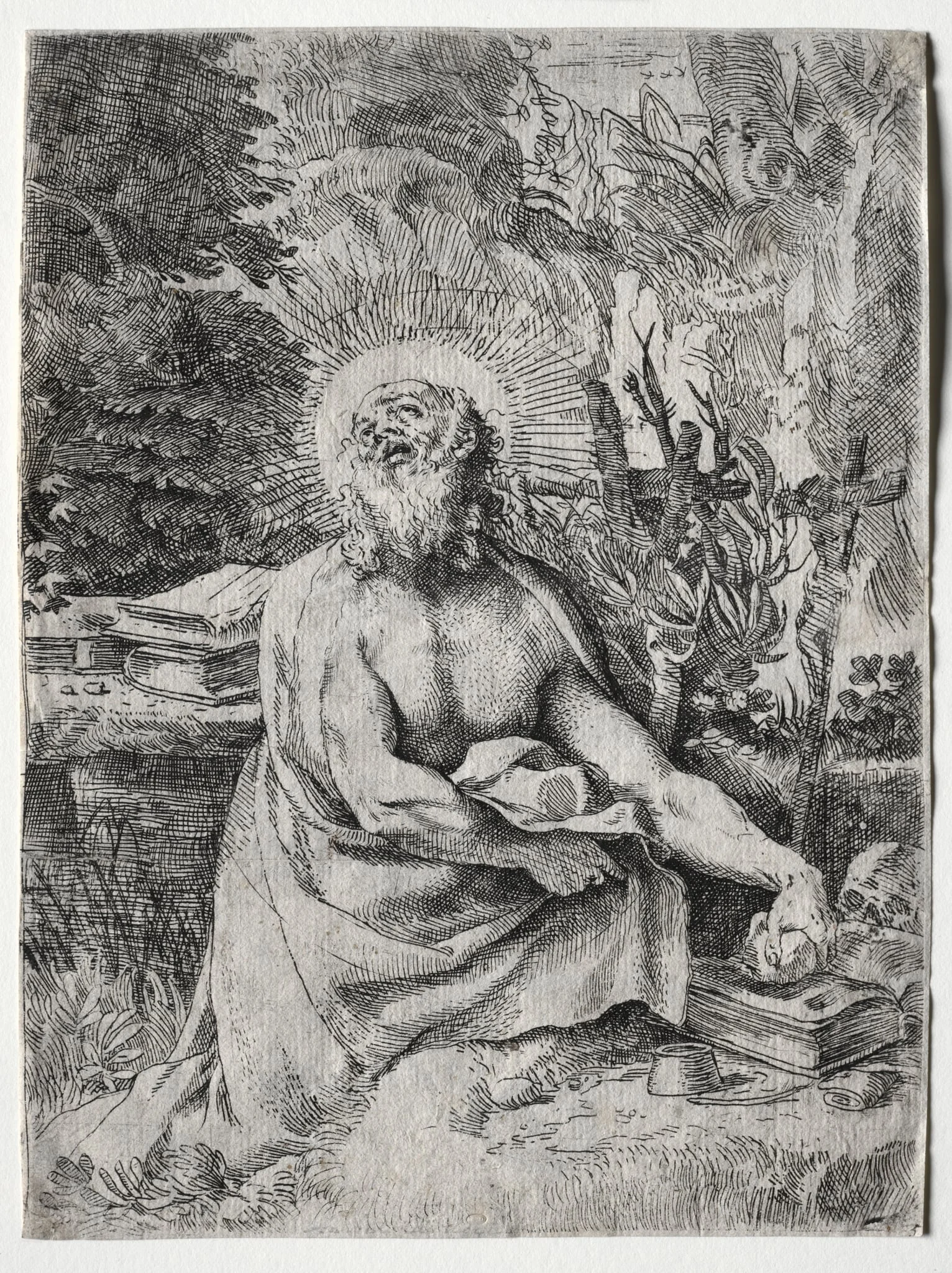 St. Jerome, detail
