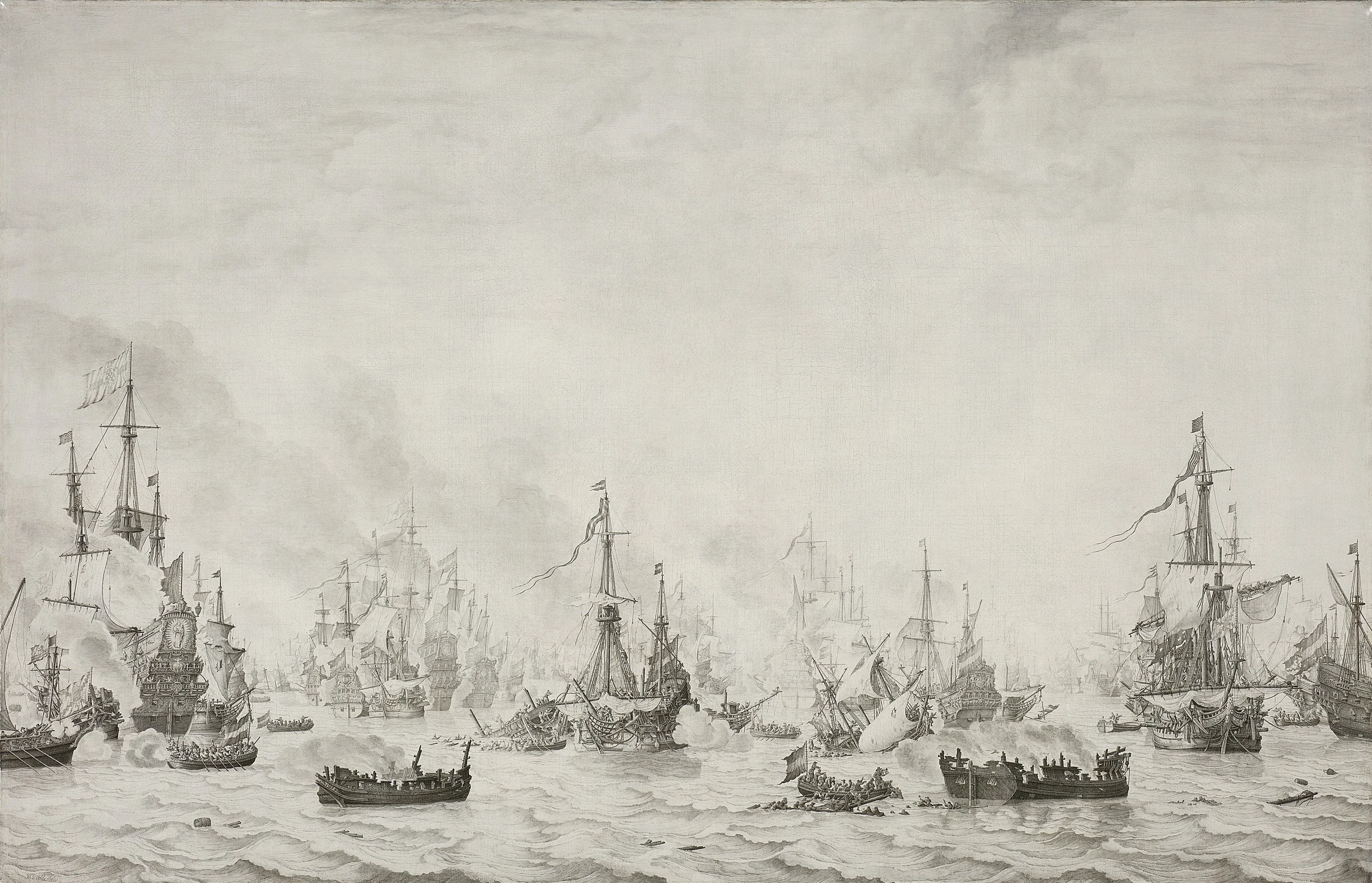 The Battle of the Downs, detail