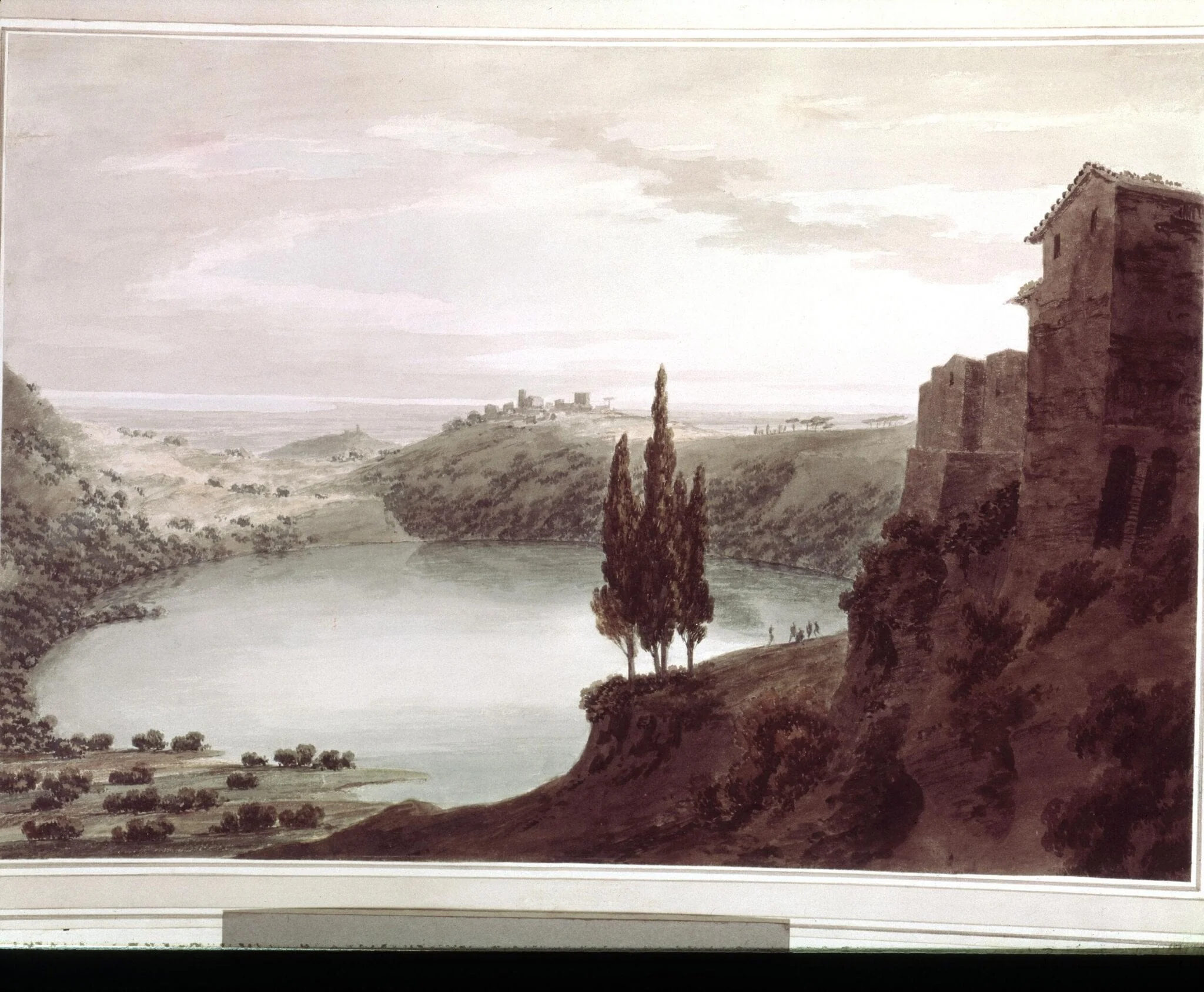 The Lake of Nemi, detail