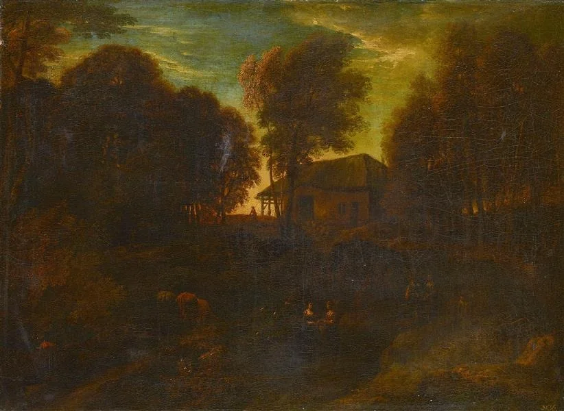 Shepherd's cabin in the forest, detail