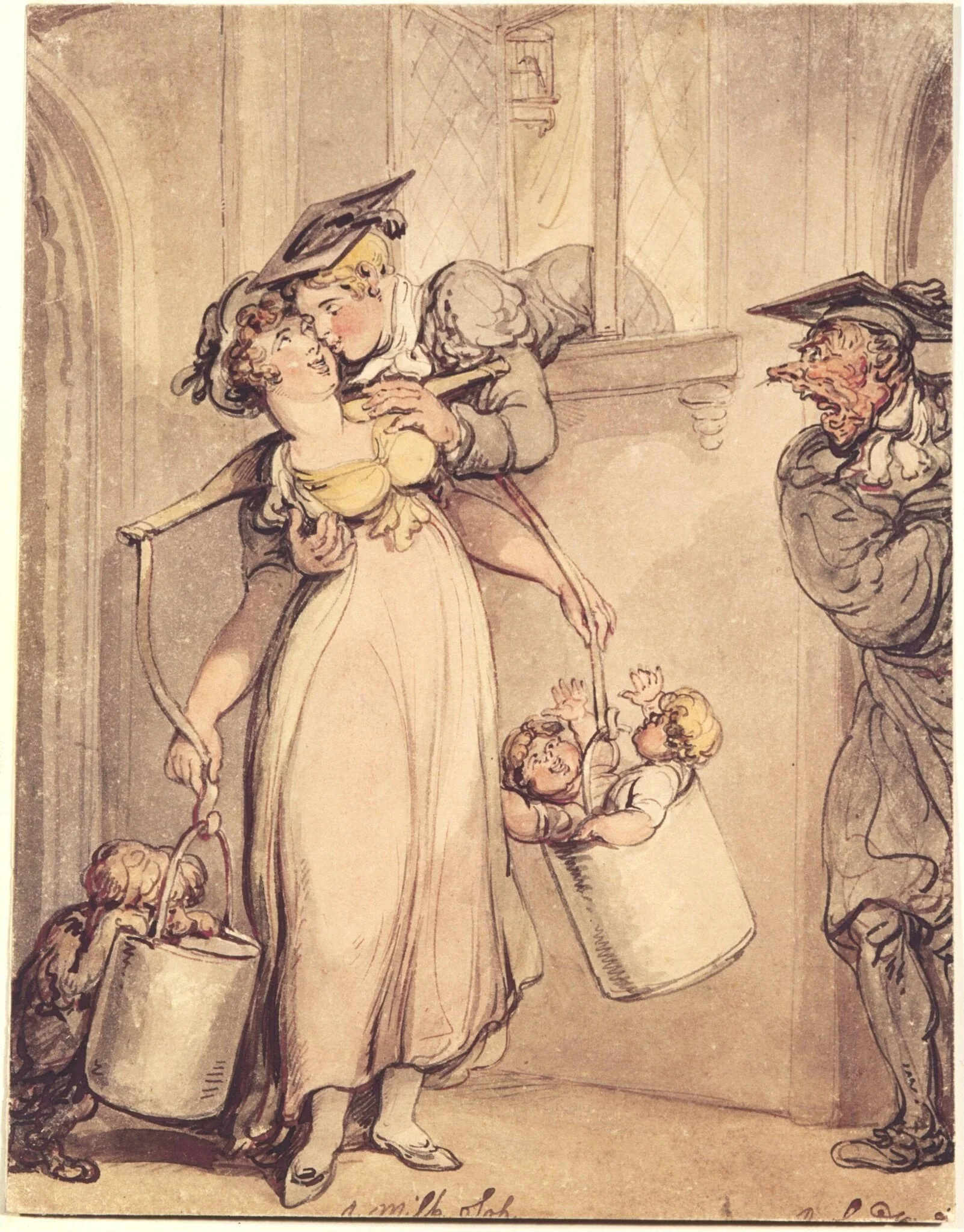 A Milksop, detail