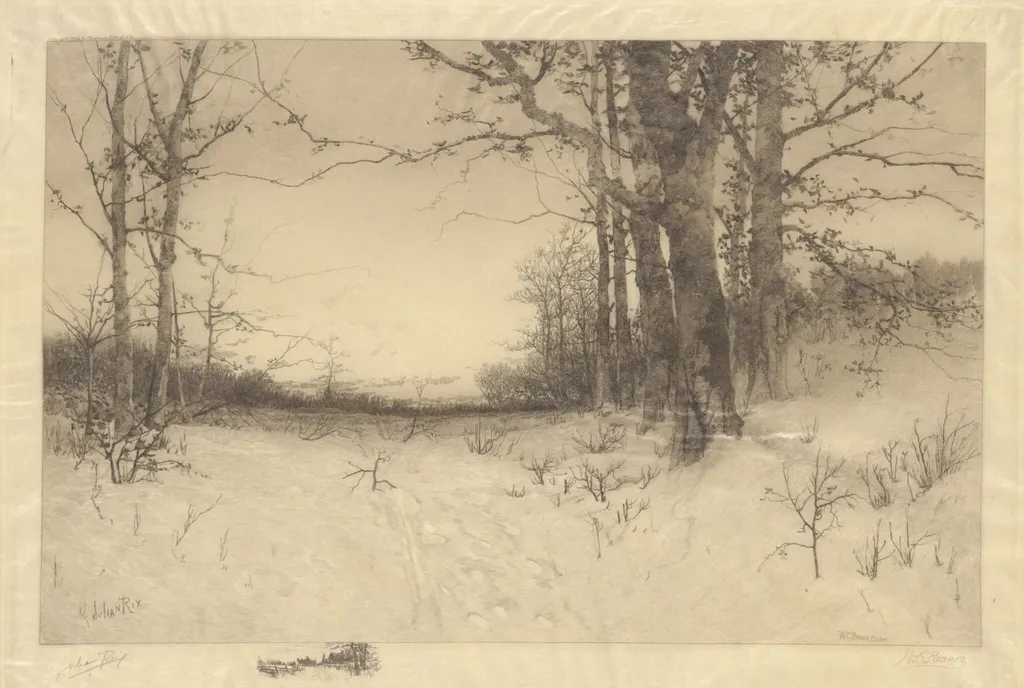 Midwinter, by W.C. Bauer, ink, 1888
