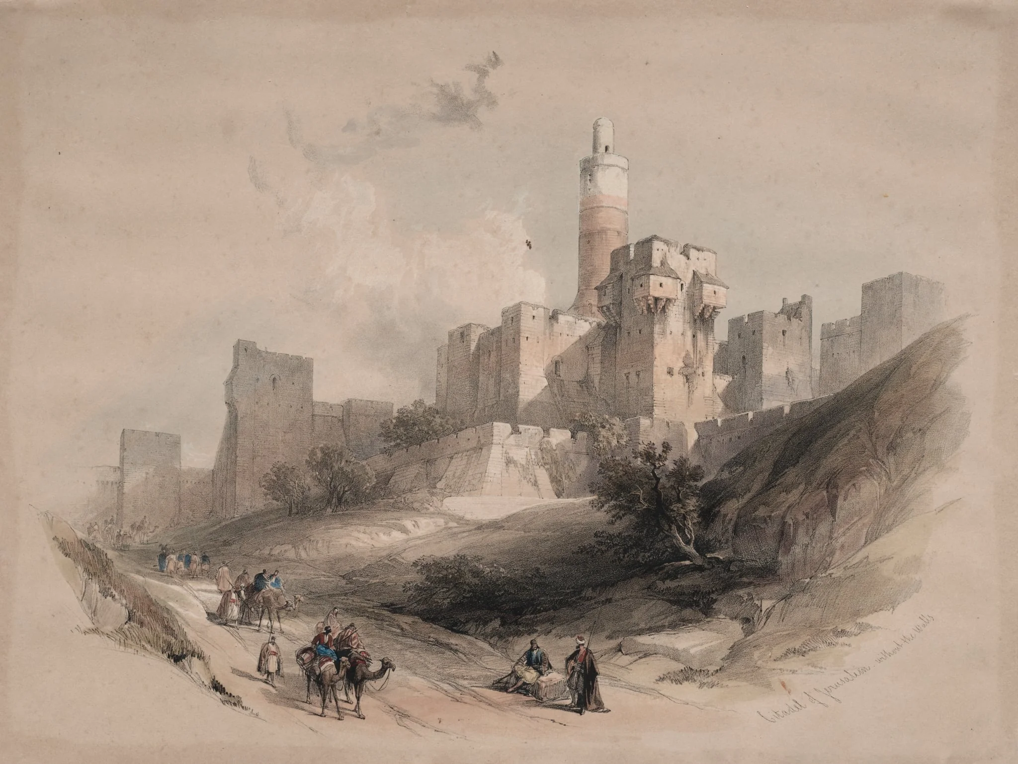 Citadel of Jerusalem, without the Walls, Tower of David, detail