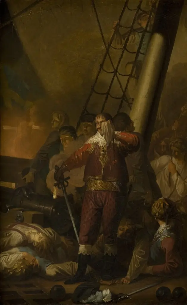 Christian IV Aboard his Flagship "The Trinity", by Nicolai Abildgaard, oil, 1792