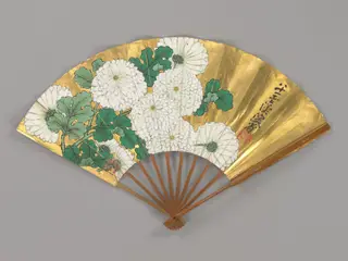 Chrysanthemum, by Ogata Kenzan, unspecified, 1743