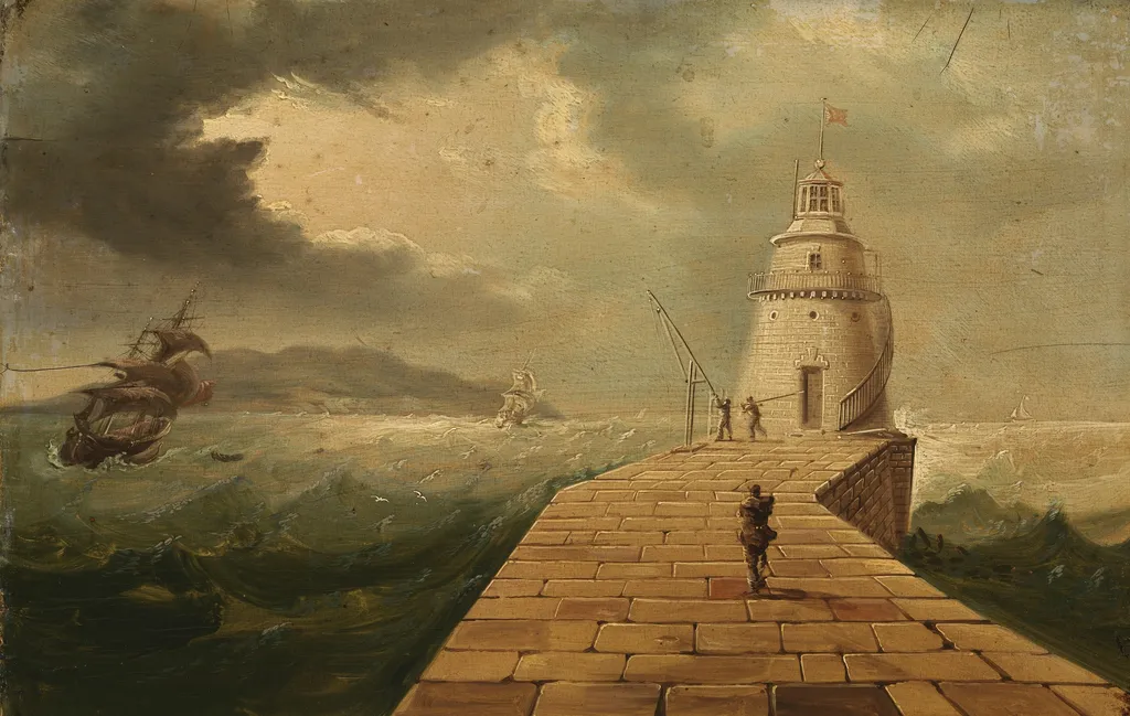 A View of Poolbeg Lighthouse, by William Sadler, unspecified, 1820