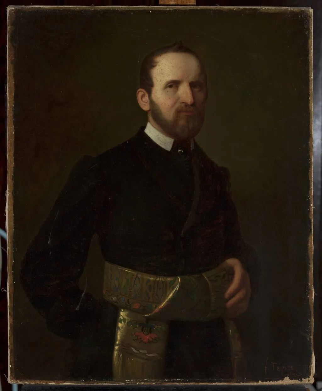 Portrait of Antoni Bałutowski, by Franciszek Tepa, oil, 1864