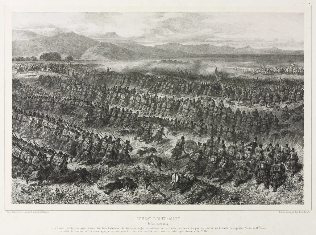 Combat of Oued-alleg, 31 December 1839, by Auguste Raffet, 1840