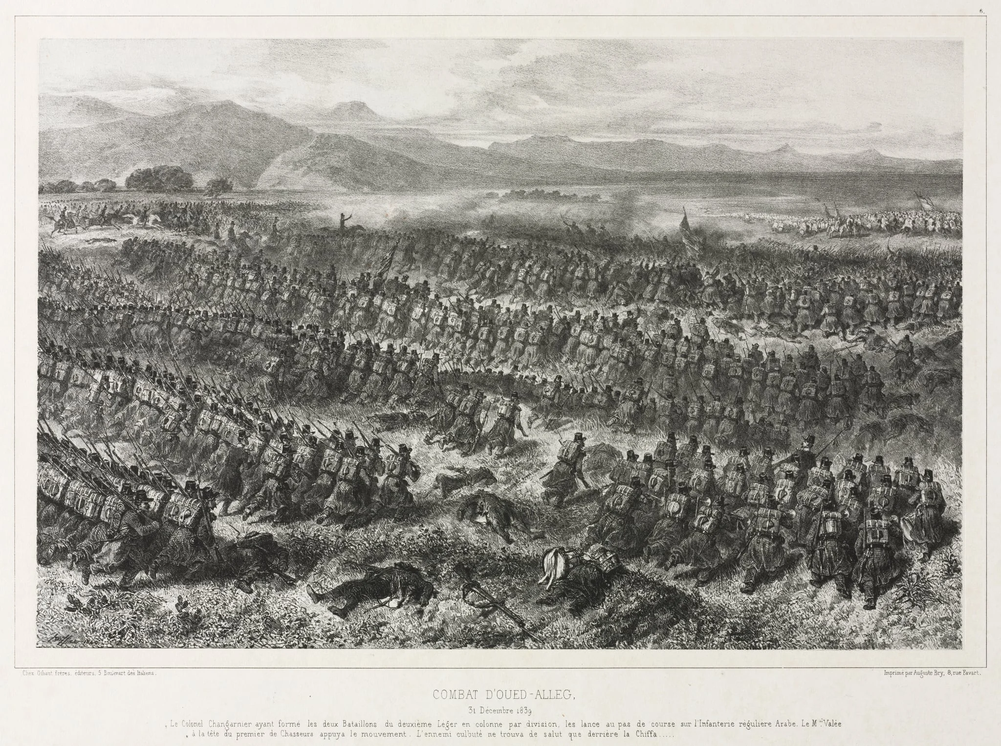 Combat of Oued-alleg, 31 December 1839, detail