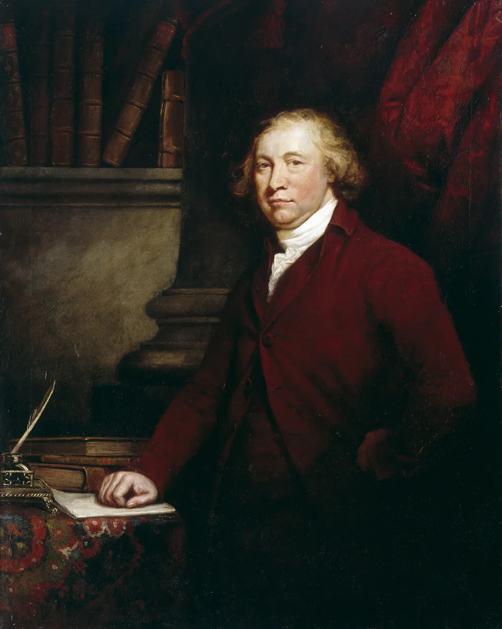 Portrait of Edmund Burke (1729-1797), Statesman, Orator and Writer, by James Barry, oil, 1774