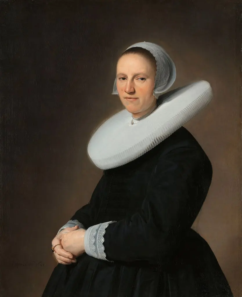 Portrait of Adriana Croes, by Johannes Cornelisz Verspronck, oil, 1645