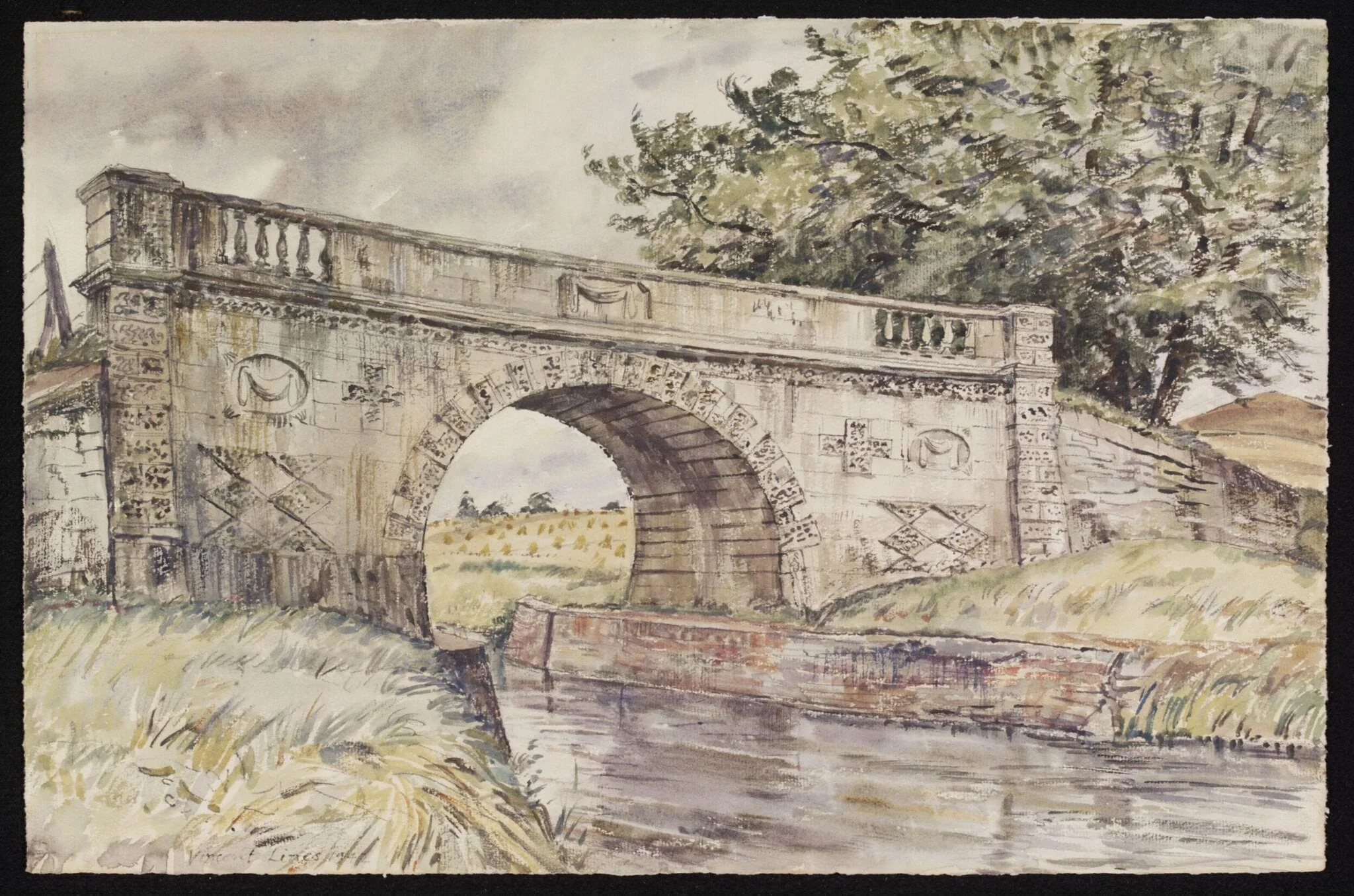 Lady Bridge over the Kennett and Avon Canal, Wilcot, detail
