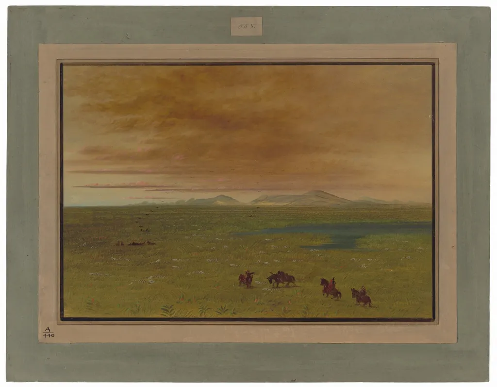 Grand Lavoir, Pampa del Sacramento, by George Catlin, oil, 1862