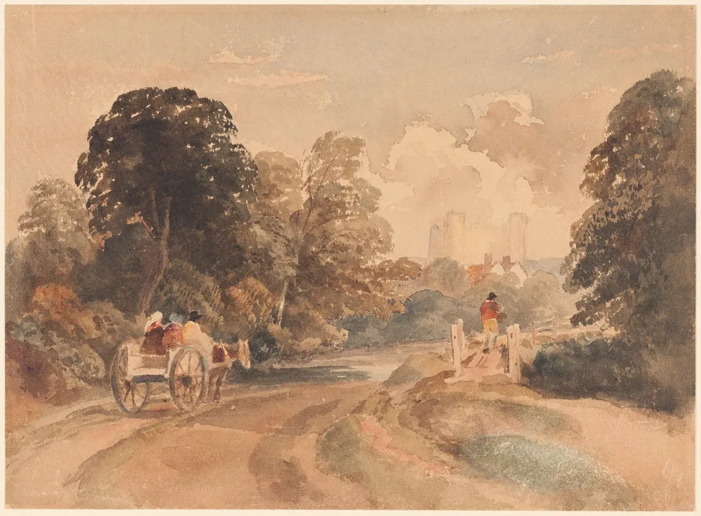Landscape, by Peter De Wint, watercolor, 1816