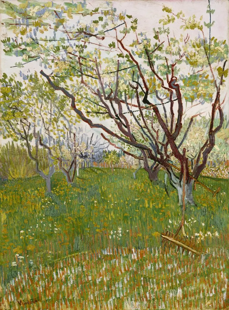 The Flowering Orchard, by Vincent van Gogh, oil