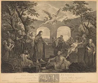 The Pool of Bethesda, by Victor Marie Picot, ink, 1772