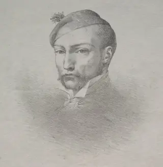 Théodore Géricault, by Léon Cogniet, 1824