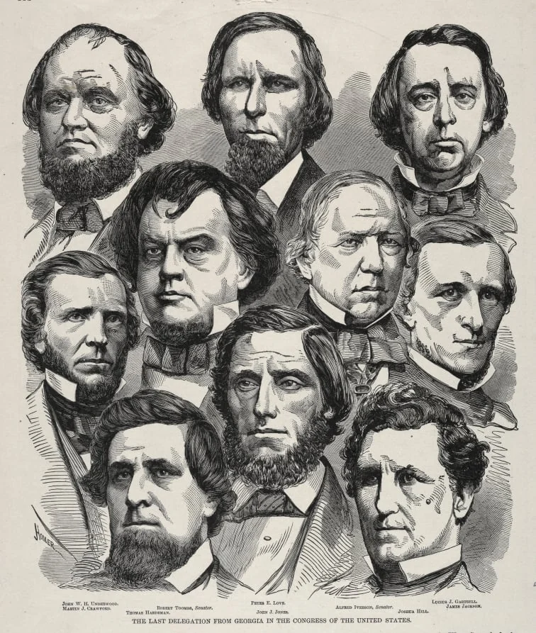 The Last Delegation from Georgia in the Congress of the United States, detail