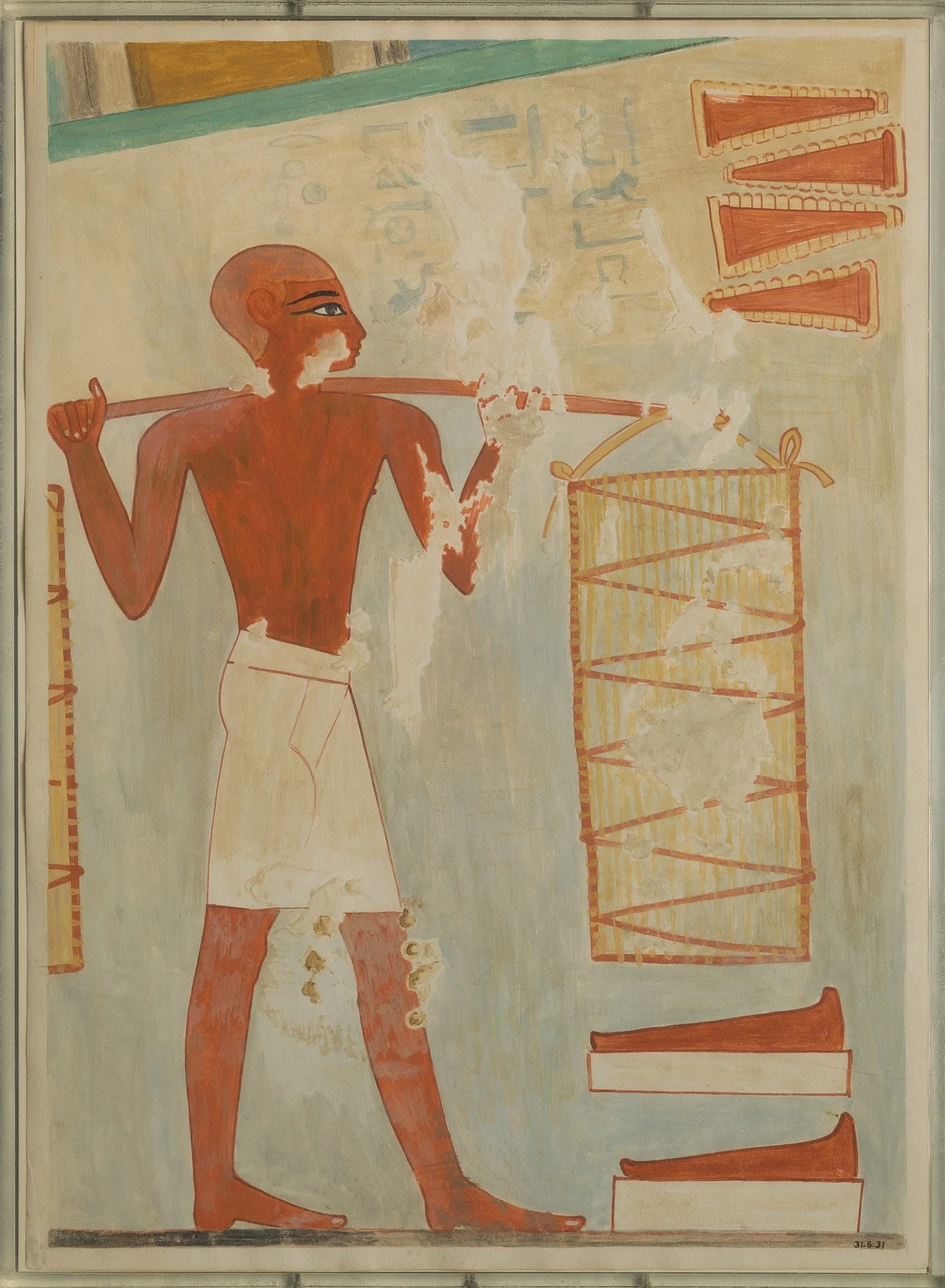 Man Carrying Loaves, Tomb of Rekhmire, detail