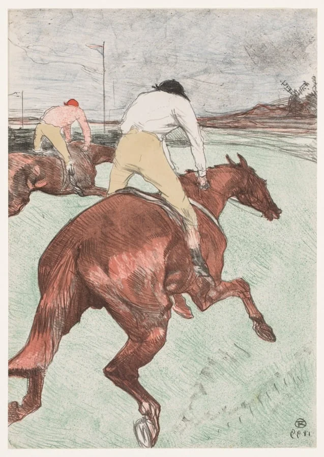 The Jockey, detail