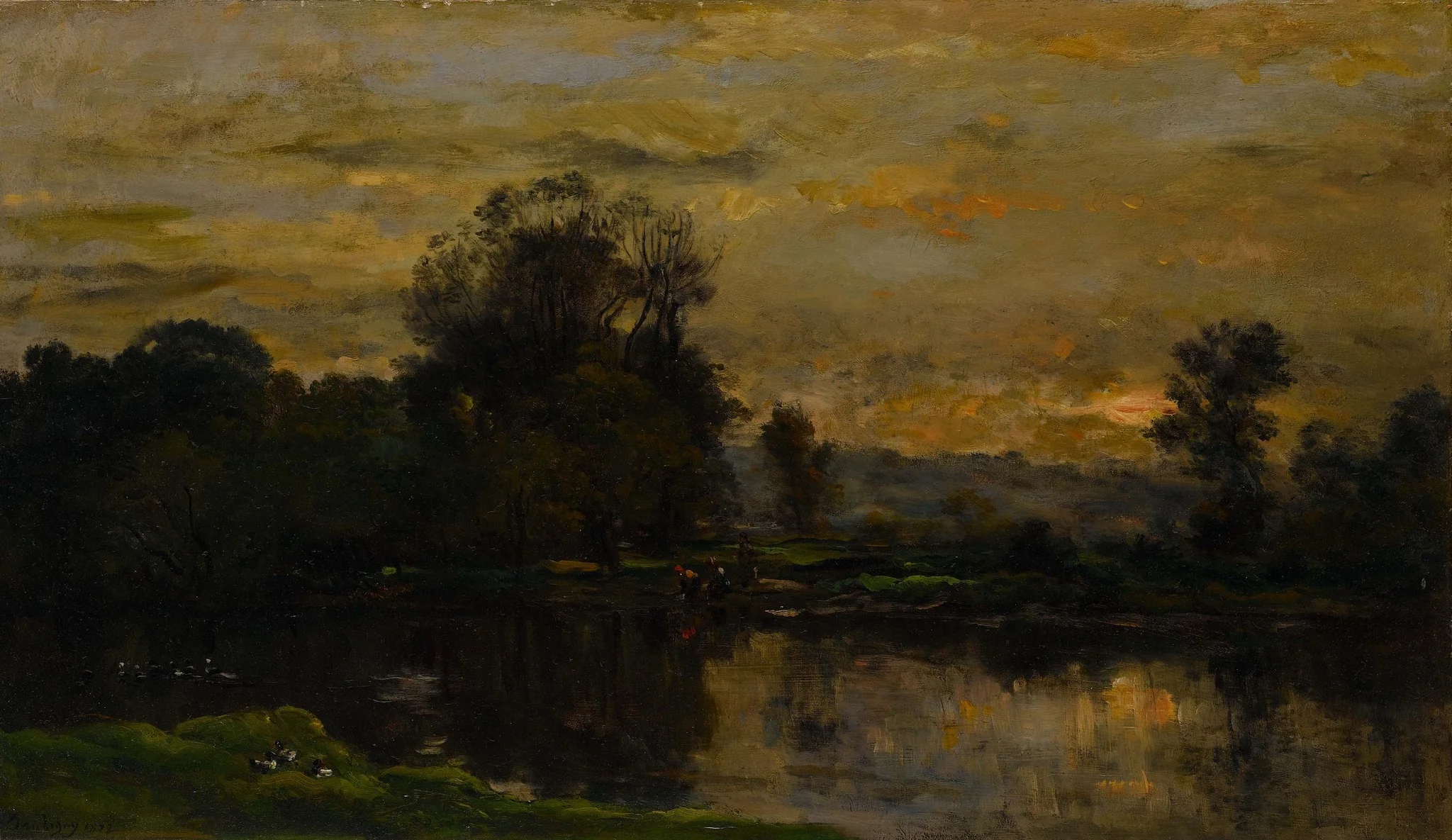 Landscape with Ducks, detail