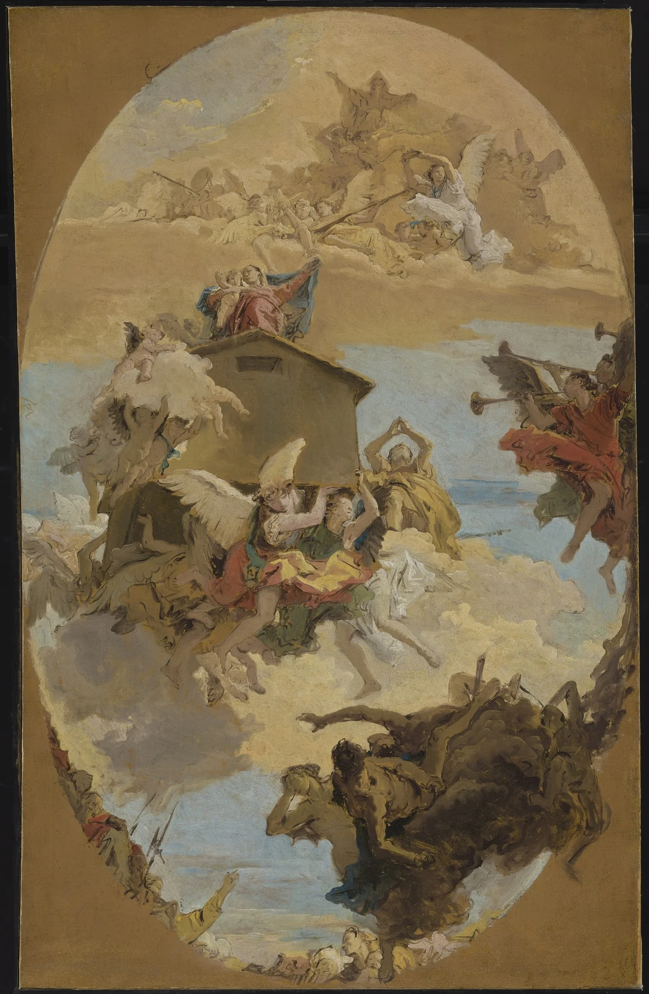 The Miracle of the Holy House of Loreto, detail