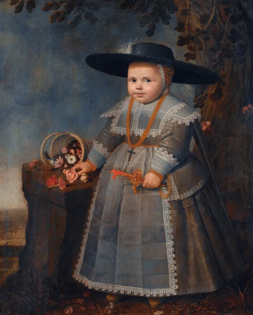 Portrait of a boy, by Willem van der Vliet, oil, 1638