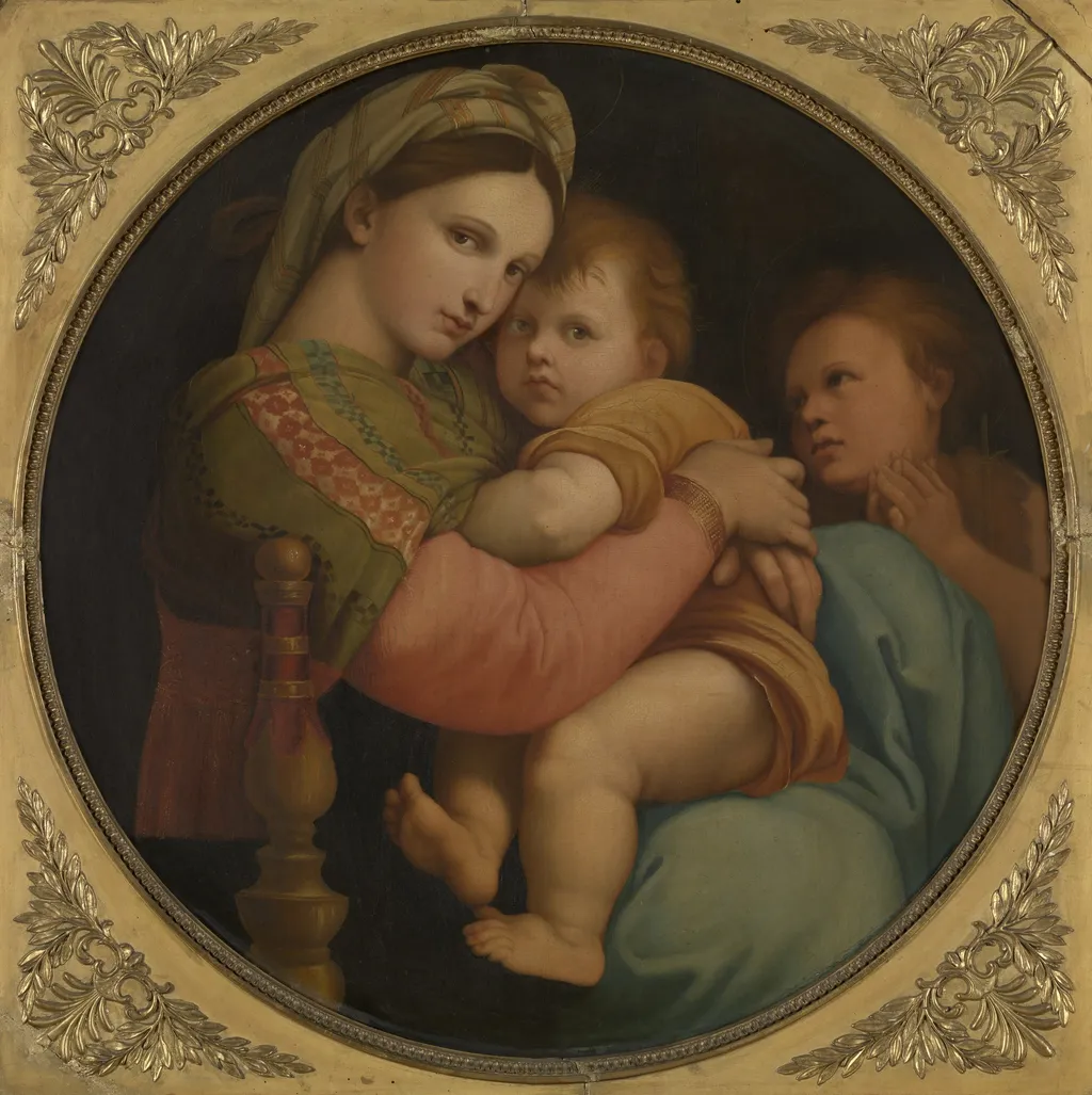 Madonna, by Raphael, oil, 1511