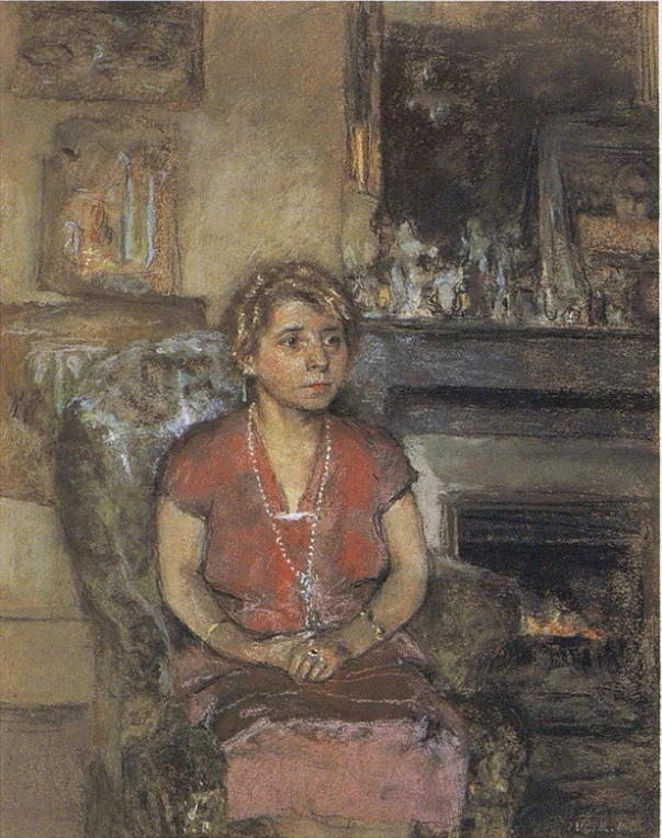 Mme Henri-Xavier Fontaine, detail